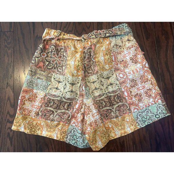 JOHNNY WAS ASTORIA EASY SHORTS SIZE MEDIUM - Picture 6 of 8